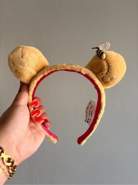 Disney Plush Bear Ear Headband with Bee Accent - Yellow & Red